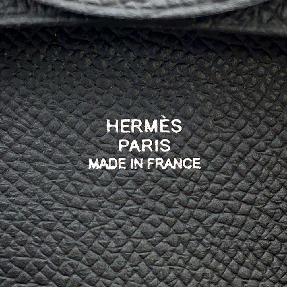 エルメス コインケース バスティア ブラック エプソン B刻印 HERMES 財布