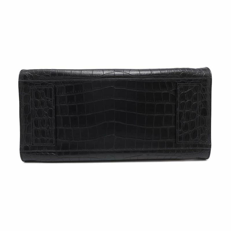 サンローランパリ トートバッグ サックドジュールスープル ラージ クロコ型押しレザー 478167 2way 黒