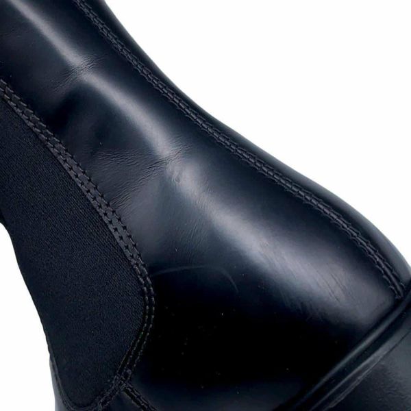 プラダ ブーツ モノリス チェルシー レディースサイズ37 2/1 1T256N PRADA 靴 黒