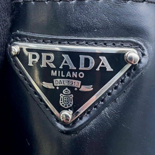 プラダ ブーツ モノリス チェルシー レディースサイズ37 2/1 1T256N PRADA 靴 黒