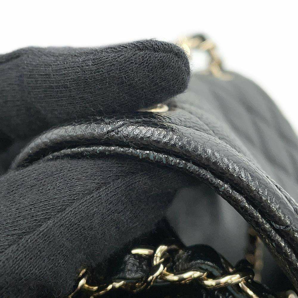 シャネル リュック マトラッセ ココマーク スモール キャビアスキン AS3787 CHANEL バックパック 黒