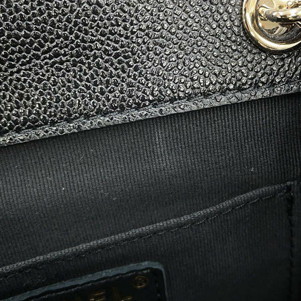 シャネル リュック マトラッセ ココマーク スモール キャビアスキン AS3787 CHANEL バックパック 黒