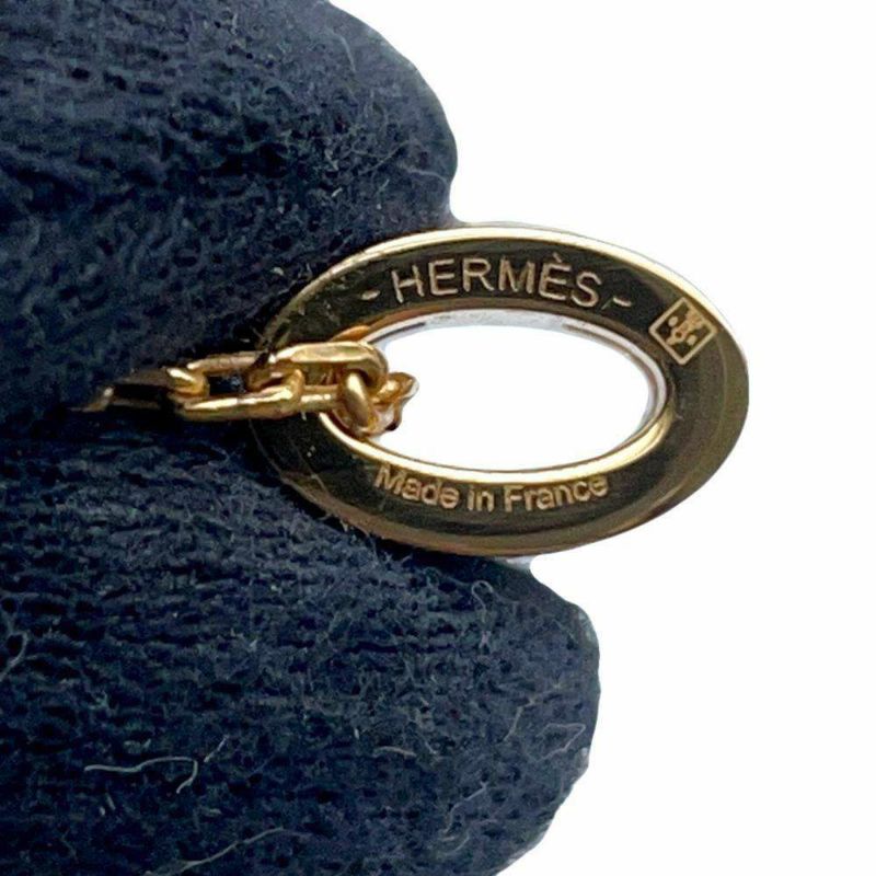 エルメス ネックレス ミニ・ポップアッシュ ブラック/ゴールド金具 HERMES アクセサリー 黒