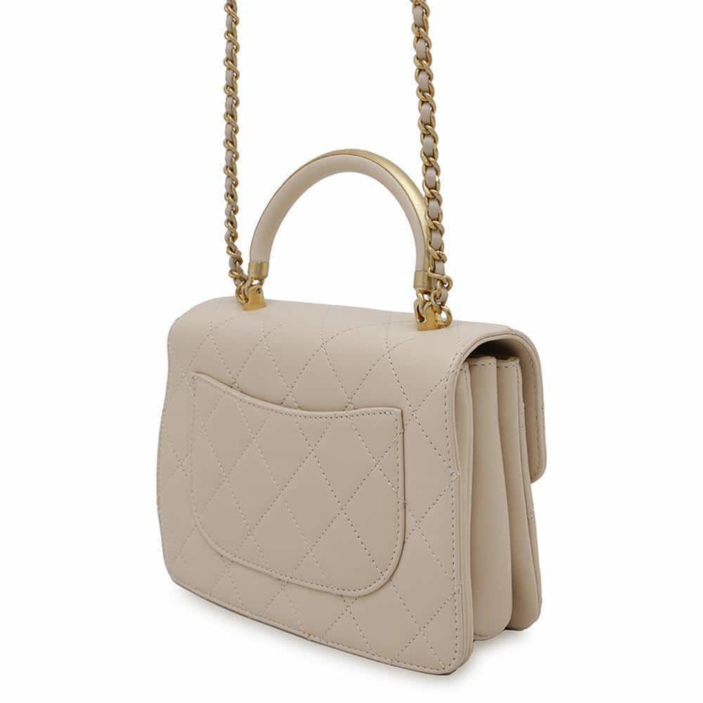シャネル ハンドバッグ ココマーク マトラッセ トップハンドル ラムスキン AS0626 CHANEL 2way