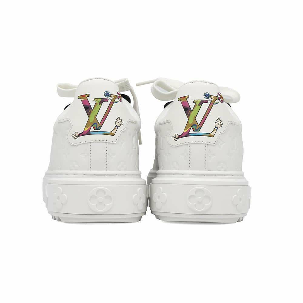ルイヴィトン スニーカー LV × TM タイムアウト レディースサイズ37 1AGZGR LOUIS VUITTON 靴 白 村上隆 パンダ