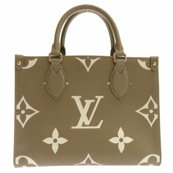 ルイヴィトン ハンドバッグ モノグラム・アンプラント オンザゴー PM M46647 LOUIS VUITTON カーキクレーム