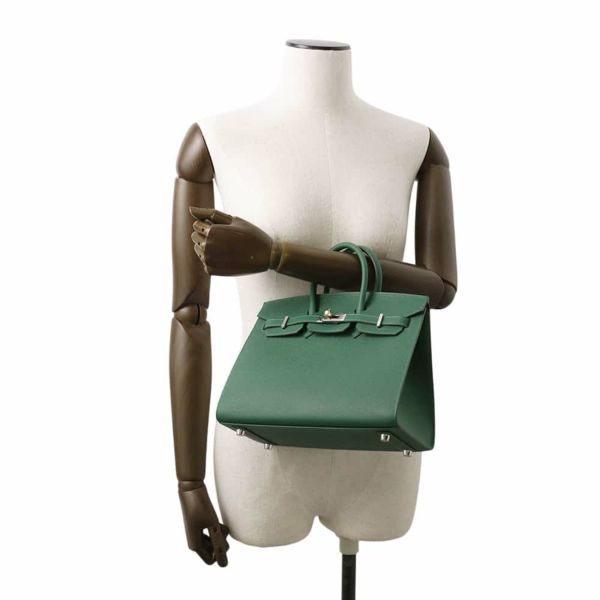 エルメス バーキン25 セリエ ヴェールモワイヤン/エクトラム金具 エプソン W刻印 HERMES Birkin ハンドバッグ