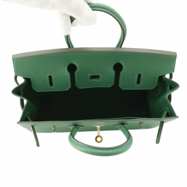 エルメス バーキン25 セリエ ヴェールモワイヤン/エクトラム金具 エプソン W刻印 HERMES Birkin ハンドバッグ