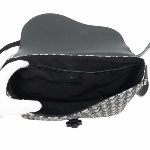 クリスチャン・ディオール ショルダーバッグ サドル オブリーク 1ADME162YKS Christian Dior トロッター 黒