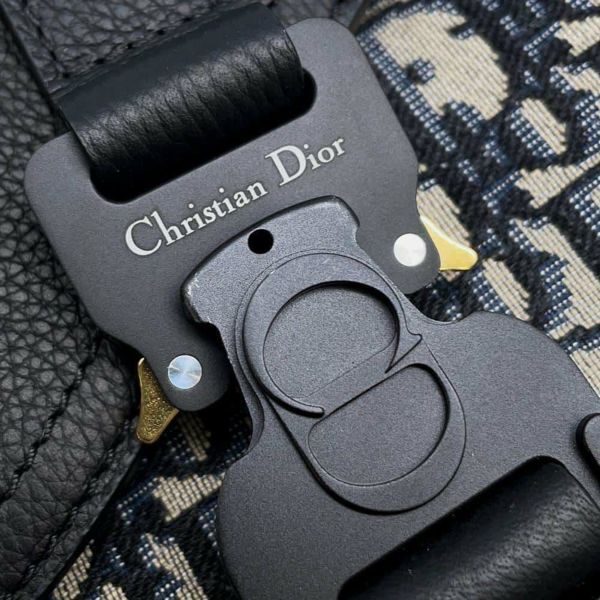 クリスチャン・ディオール ショルダーバッグ サドル オブリーク 1ADME162YKS Christian Dior トロッター 黒