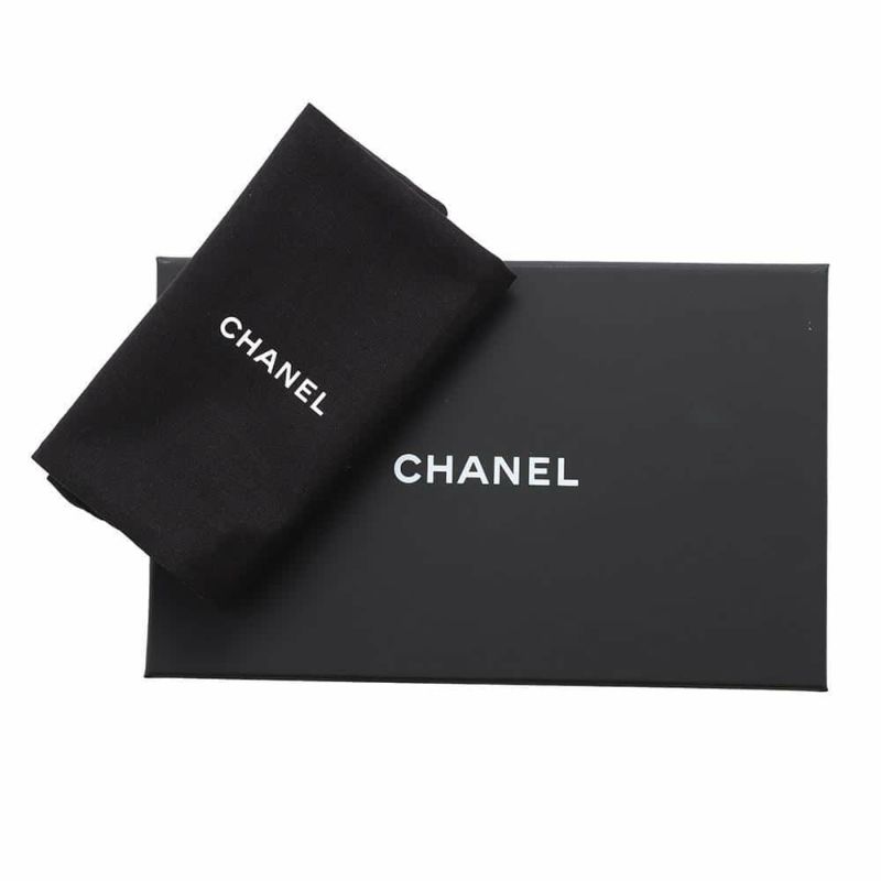 シャネル ミニポーチ マトラッセ ココマーク キャビアスキン A82365 CHANEL コインケース 小銭入れ 黒