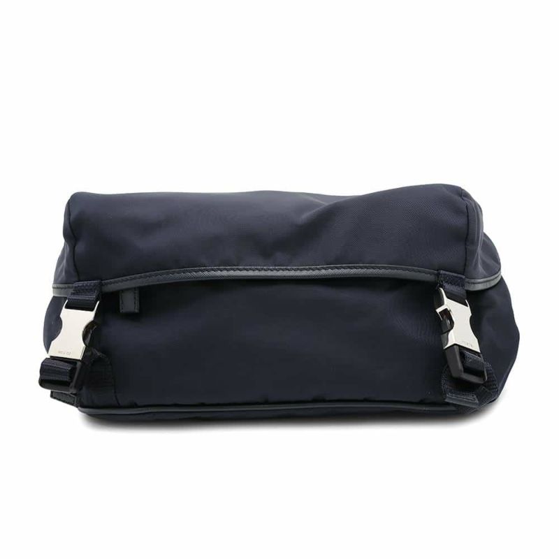 プラダ ボディバッグ ナイロン/レザー VA0994 PRADA ウエストポーチ メンズ