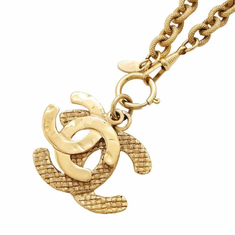 シャネル ロングネックレス ダブルココマーク メタル 2 9 CHANEL アクセサリー