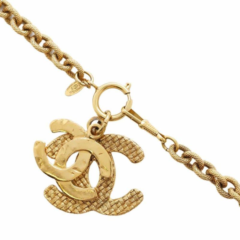 シャネル ロングネックレス ダブルココマーク メタル 2 9 CHANEL アクセサリー