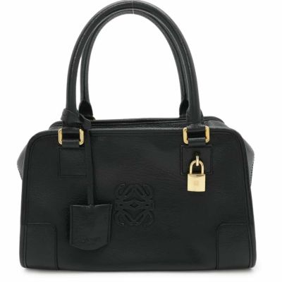 ロエベ ハンドバッグ アマソナ28 レザー 339.95.780 LOEWE 黒 安心保証
