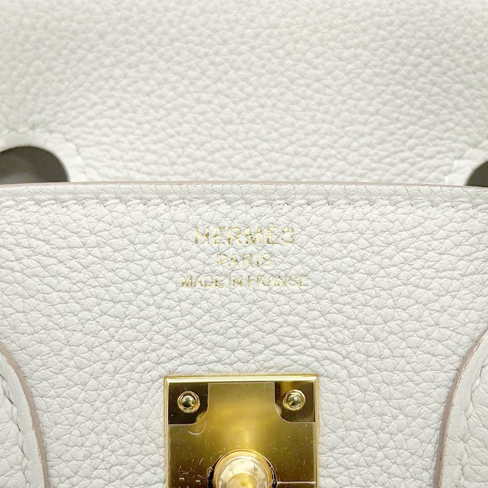 エルメス バーキン25 グリスペール/ゴールド金具 トゴ B刻印 HERMES Birkin ハンドバッグ