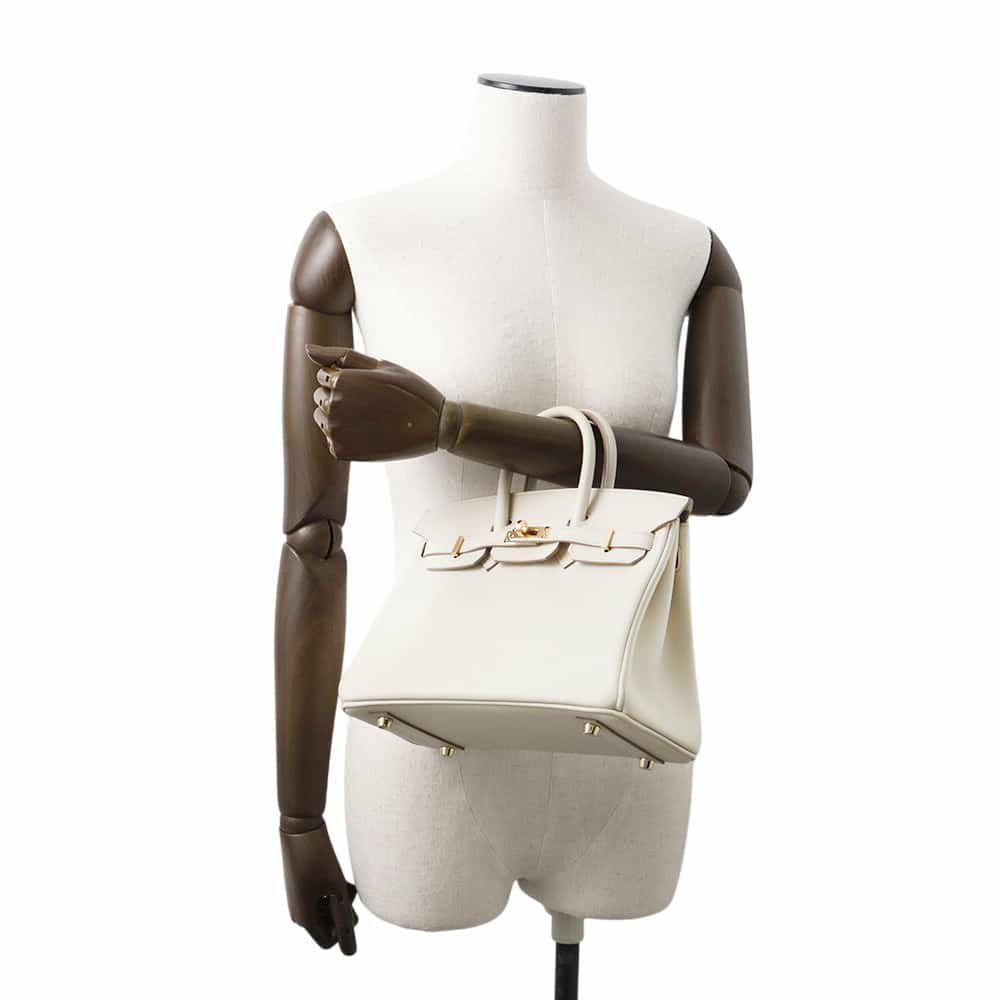 エルメス バーキン25 ベトン/ゴールド金具 スイフト W刻印 HERMES Birkin ハンドバッグ