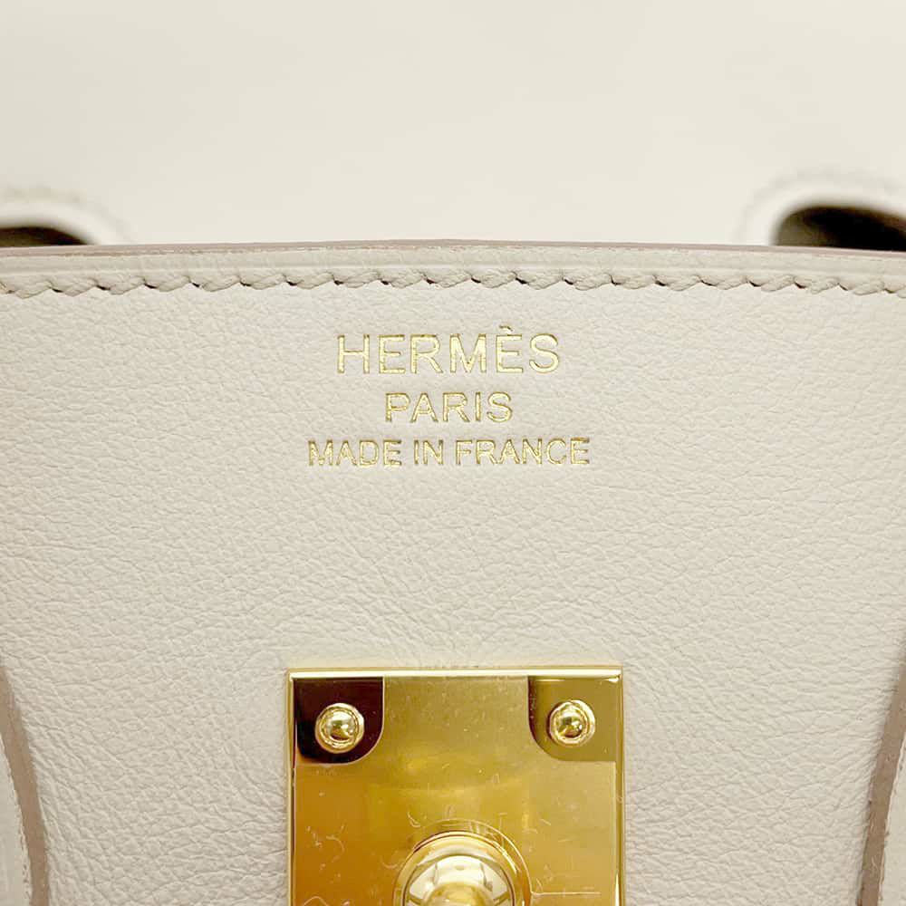 エルメス バーキン25 ベトン/ゴールド金具 スイフト W刻印 HERMES Birkin ハンドバッグ