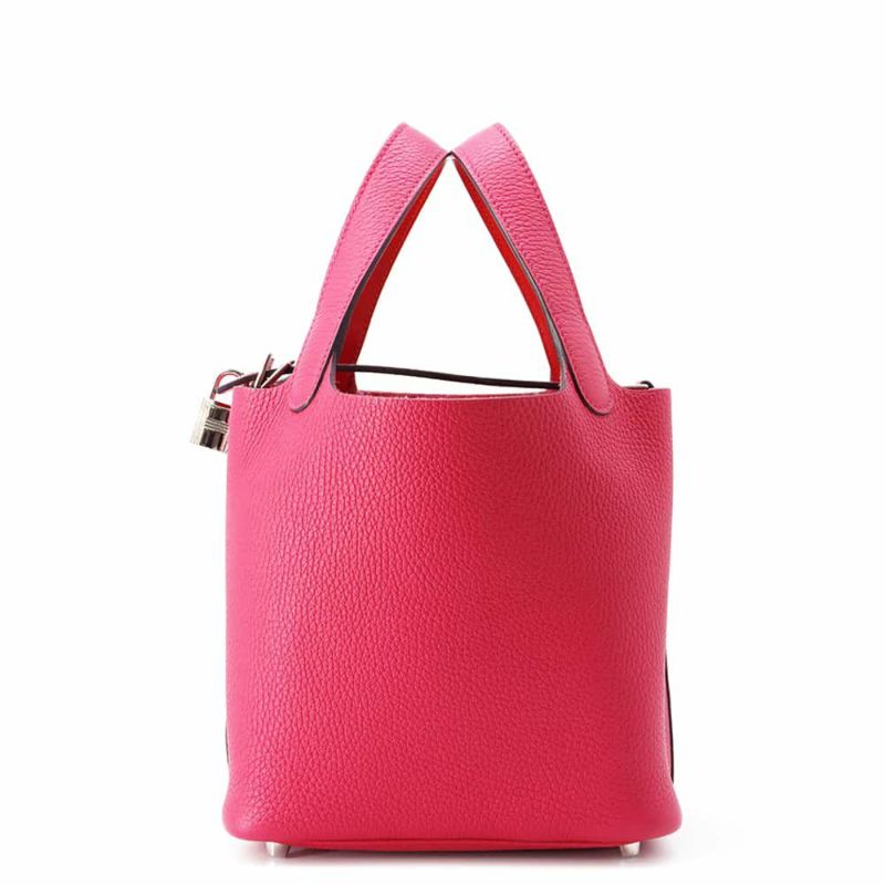 エルメス ピコタンロックPM エクラ ローズメキシコ/ルージュクー/シルバー金具 トリヨンクレマンス/スイフト Y刻印