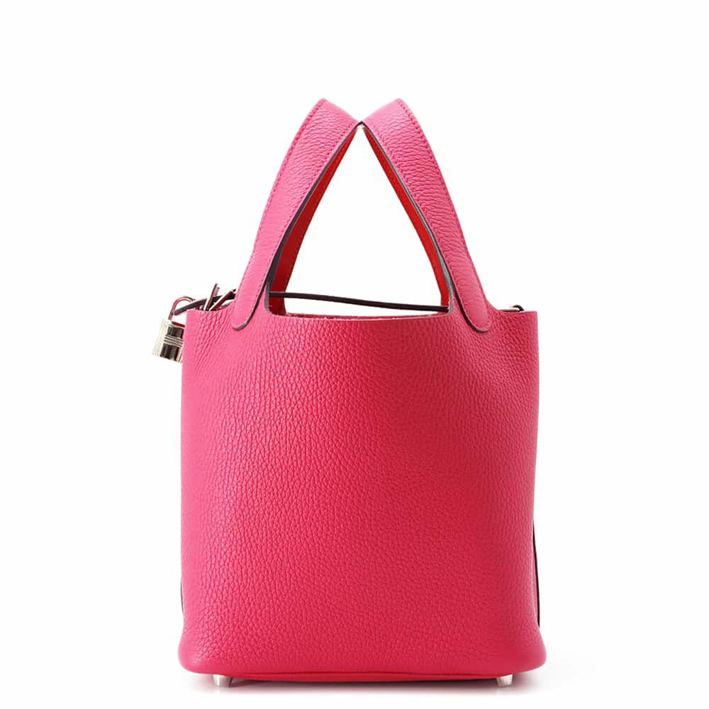 エルメス ピコタンロックPM エクラ ローズメキシコ/ルージュクー/シルバー金具 トリヨンクレマンス/スイフト Y刻印