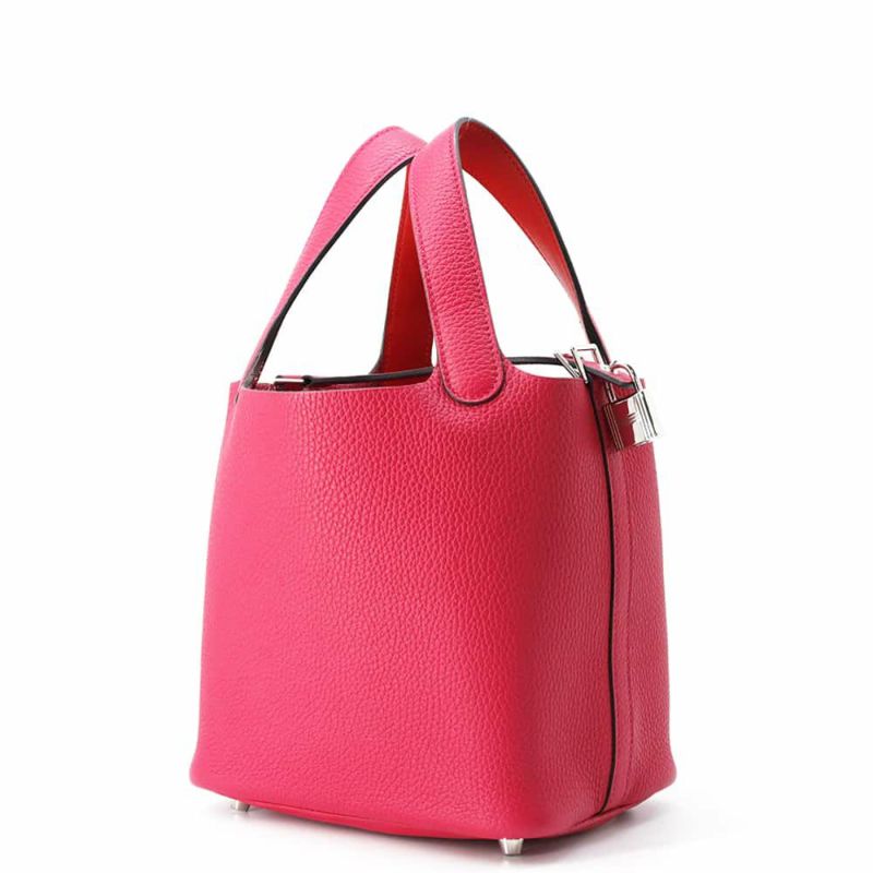 エルメス ピコタンロックPM エクラ ローズメキシコ/ルージュクー/シルバー金具 トリヨンクレマンス/スイフト Y刻印