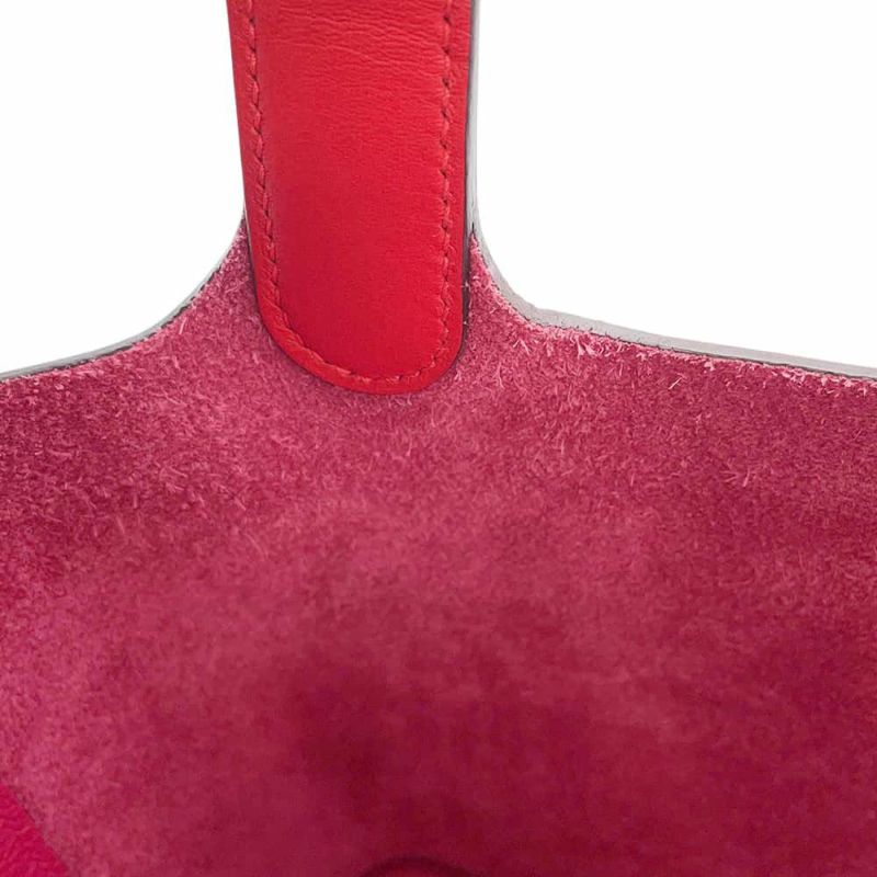 エルメス ピコタンロックPM エクラ ローズメキシコ/ルージュクー/シルバー金具 トリヨンクレマンス/スイフト Y刻印