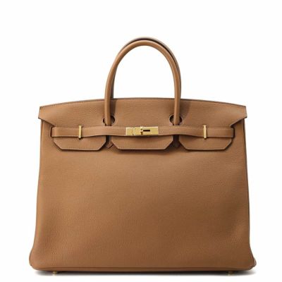 エルメス バーキン40 アルザン/ゴールド金具 トゴ U刻印 HERMES Birkin ハンドバッグ 安心保証