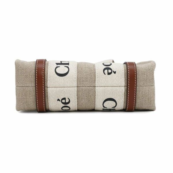 クロエ ハンドバッグ ウッディ トート ミニ キャンバス/カーフレザー CHC22AP237I2690U Chloe 2way