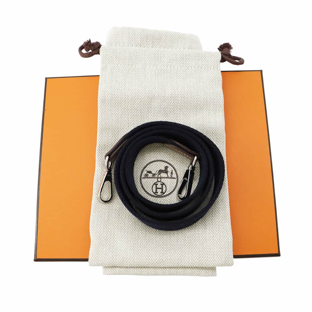 エルメス エブリンTPM アマゾン エトゥープ/ブルーインディゴ/シルバー金具 トリヨンクレマンス W刻印