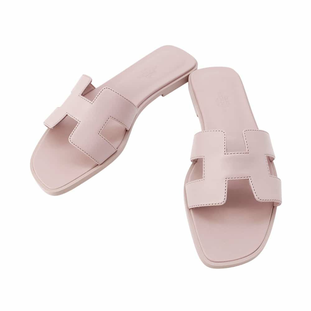 HERMES(エルメス) サイズ:36 Orandals オラン 噛み合わ デニムHロゴ 