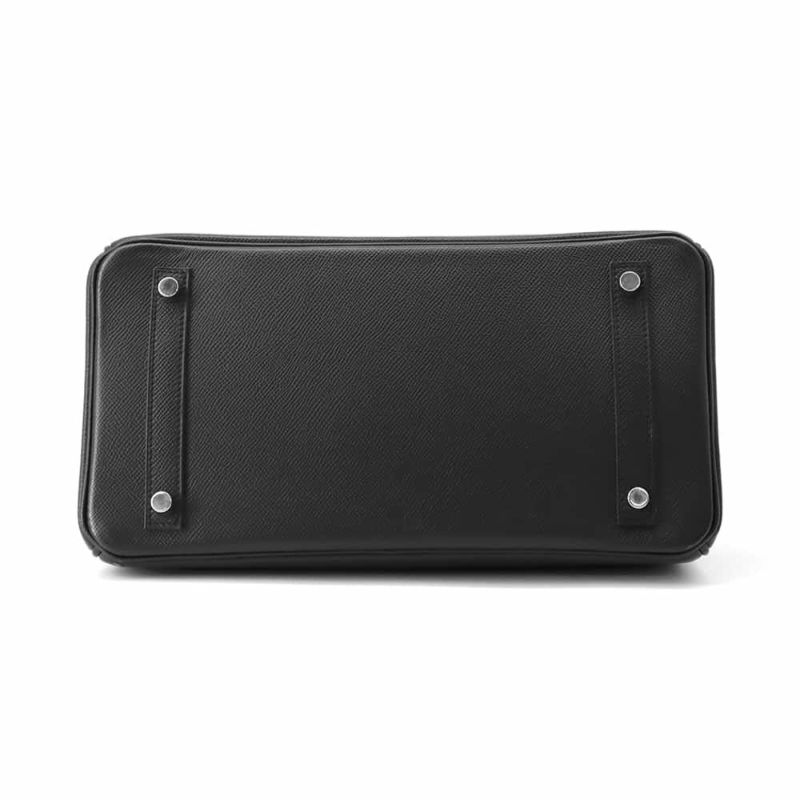 エルメス バーキン30 ブラック/シルバー金具 エプソン D刻印 HERMES Birkin ハンドバッグ