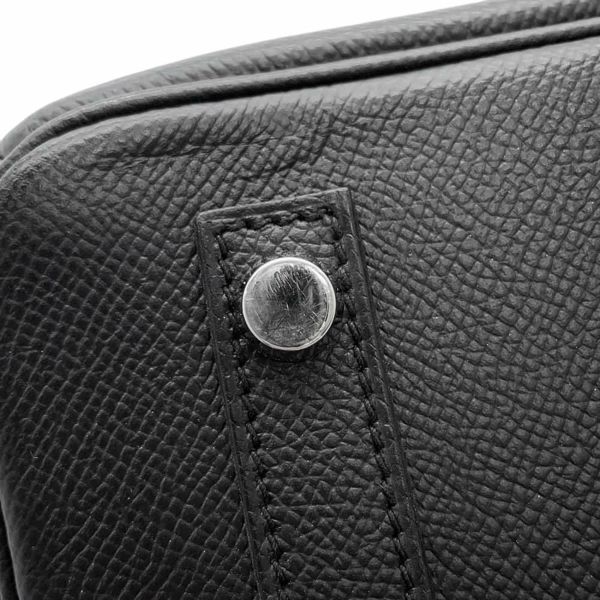 エルメス バーキン30 ブラック/シルバー金具 エプソン D刻印 HERMES Birkin ハンドバッグ