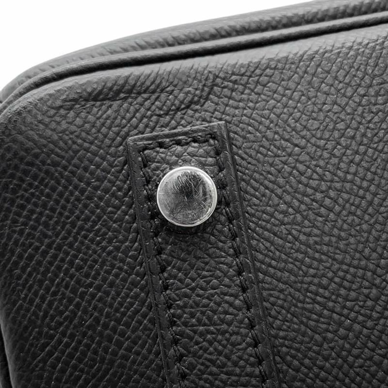 エルメス バーキン30 ブラック/シルバー金具 エプソン D刻印 HERMES Birkin ハンドバッグ