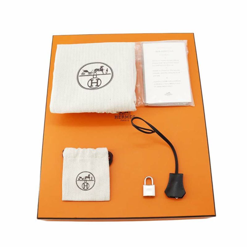 エルメス バーキン30 ブラック/シルバー金具 エプソン D刻印 HERMES Birkin ハンドバッグ