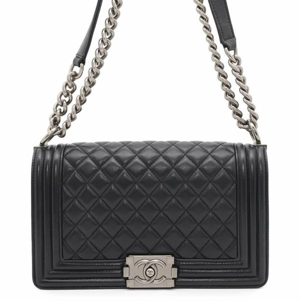シャネル チェーンショルダーバッグ ココマーク ボーイシャネル A67086 CHANEL 斜めがけ BOY CHANEL 黒