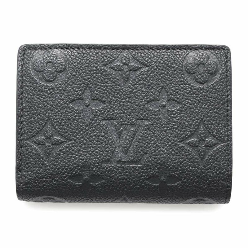 ルイヴィトン 二つ折り財布 モノグラム・アンプラント ポルトフォイユ・クレア M80151 LOUIS VUITTON ヴィトン 財布 ブラック 黒