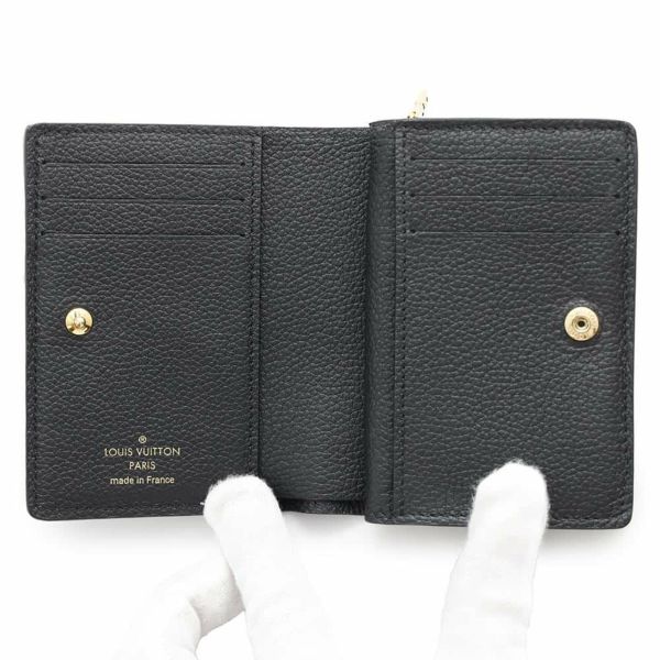 ルイヴィトン 二つ折り財布 モノグラム・アンプラント ポルトフォイユ・クレア M80151 LOUIS VUITTON ヴィトン 財布 ブラック 黒