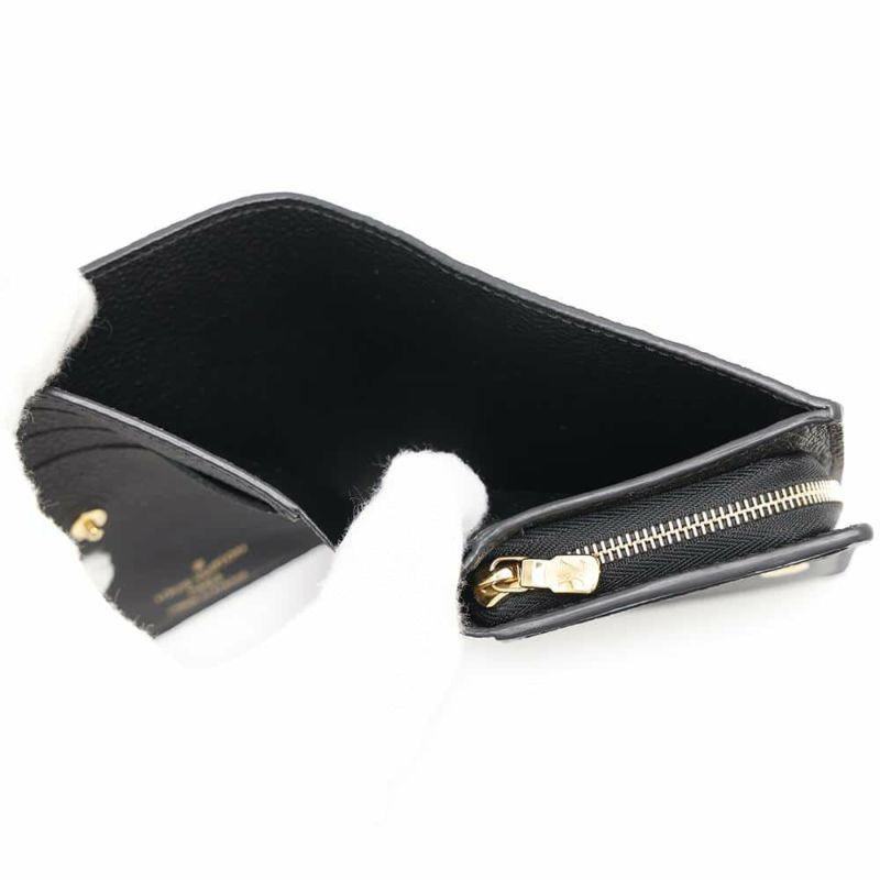 ルイヴィトン 二つ折り財布 モノグラム・アンプラント ポルトフォイユ・クレア M80151 LOUIS VUITTON ヴィトン 財布 ブラック 黒