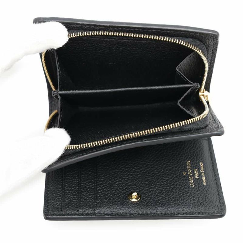 ルイヴィトン 二つ折り財布 モノグラム・アンプラント ポルトフォイユ・クレア M80151 LOUIS VUITTON ヴィトン 財布 ブラック 黒