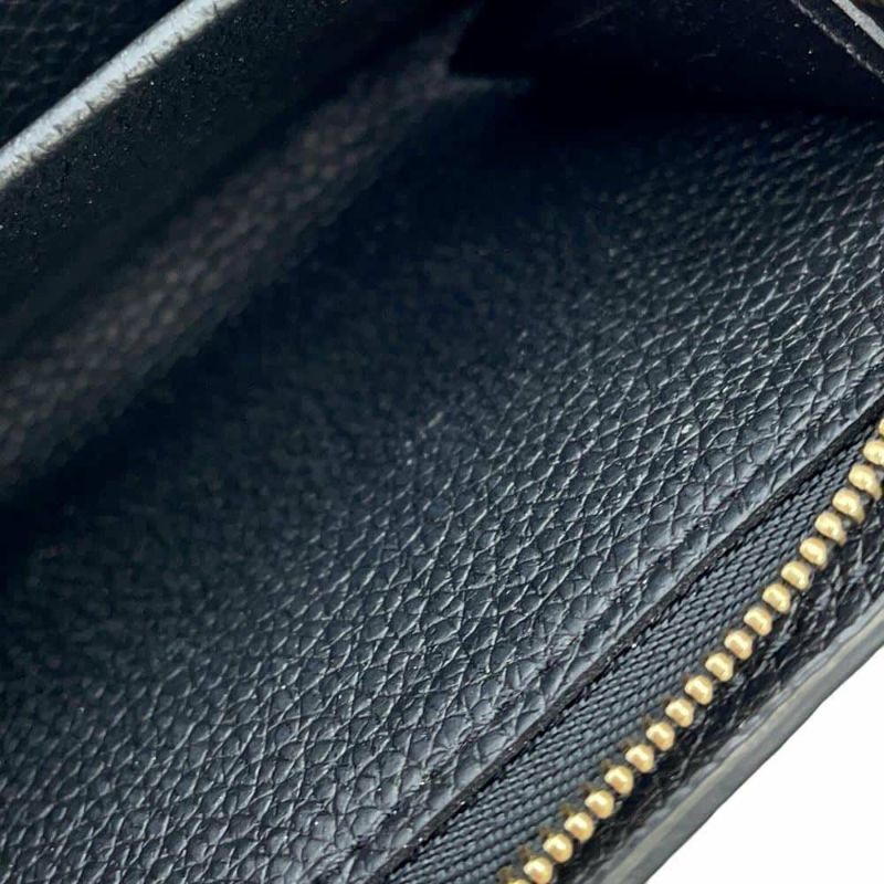 ルイヴィトン 二つ折り財布 モノグラム・アンプラント ポルトフォイユ・クレア M80151 LOUIS VUITTON ヴィトン 財布 ブラック 黒