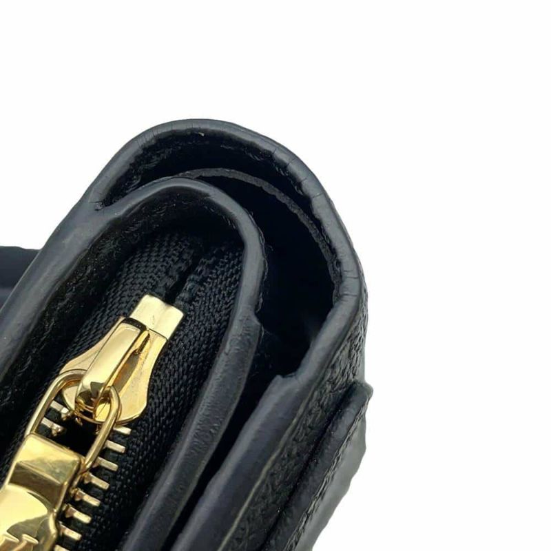 ルイヴィトン 二つ折り財布 モノグラム・アンプラント ポルトフォイユ・クレア M80151 LOUIS VUITTON ヴィトン 財布 ブラック 黒