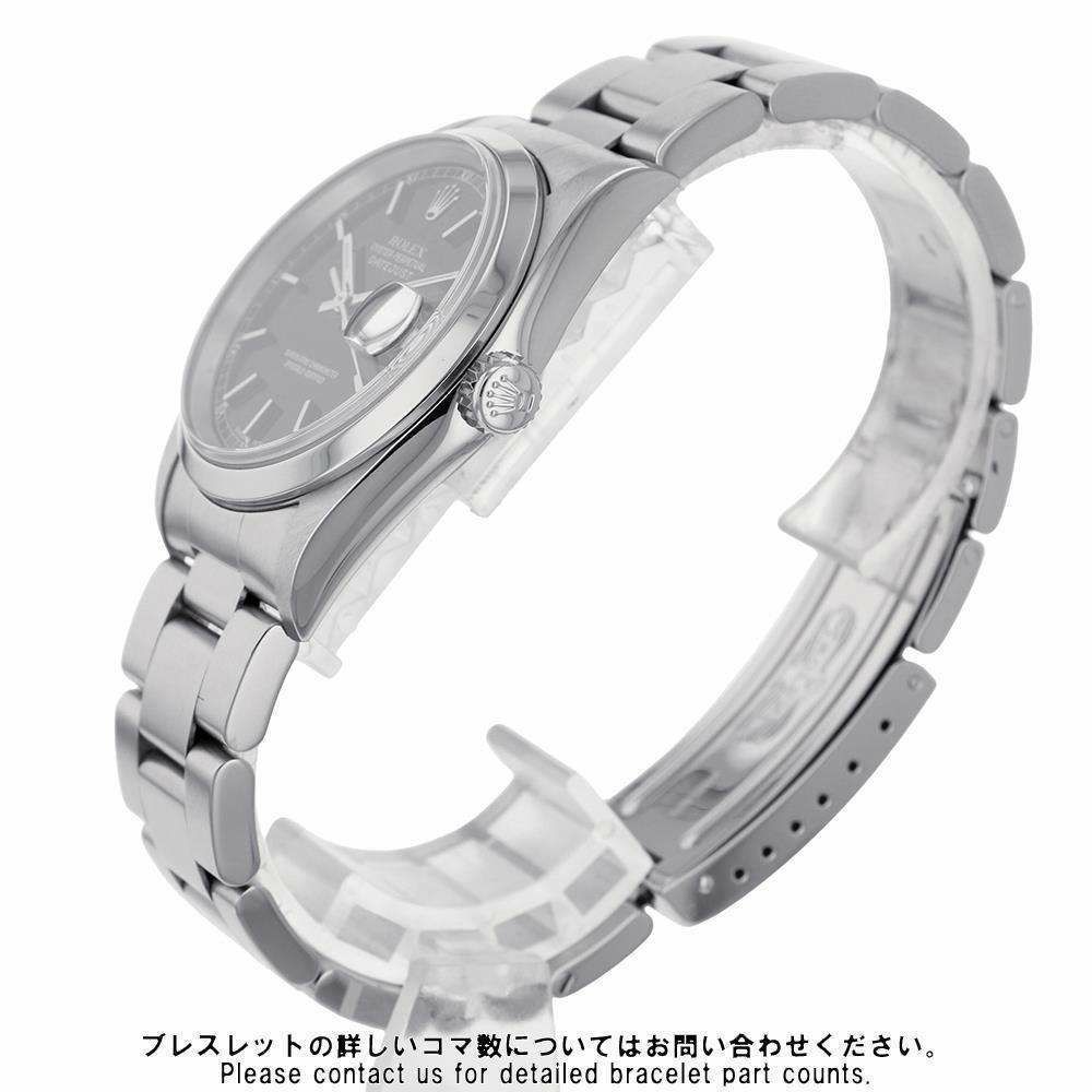 ロレックス デイトジャスト36 Y番 16200 ROLEX 腕時計  黒文字盤