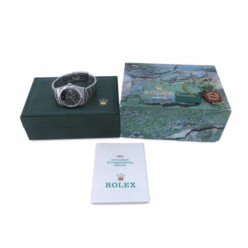 ロレックス デイトジャスト36 Y番 16200 ROLEX 腕時計  黒文字盤