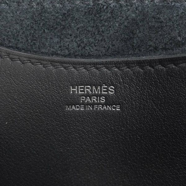 エルメス ハンドバッグ インザループ 18 ブラック/シルバー金具 トリヨンクレマンス/スイフト B刻印 黒