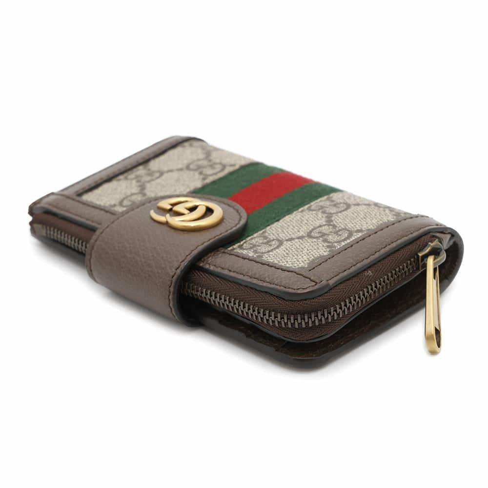 グッチ 二つ折り財布 オフィディア カードケース ウォレット ダブルG レザー 699353 GUCCI 財布