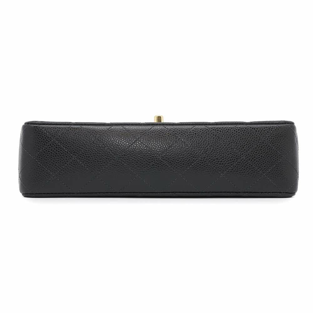 シャネル チェーンショルダーバッグ マトラッセ25 ココマーク キャビアスキン ダブルチェーン A01112 CHANEL 黒