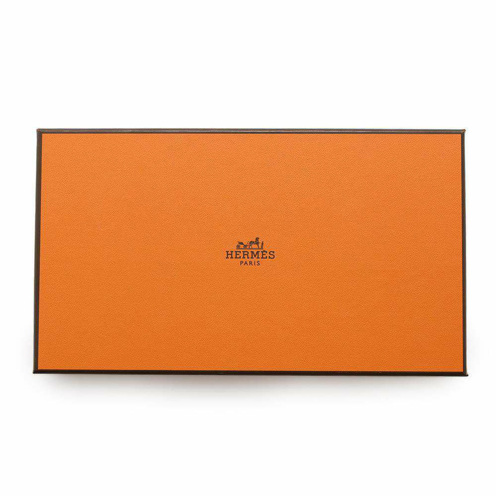 エルメス 長財布 アザップロング シルクイン ブルーロイヤル/シルバー金具 エプソン U刻印 財布