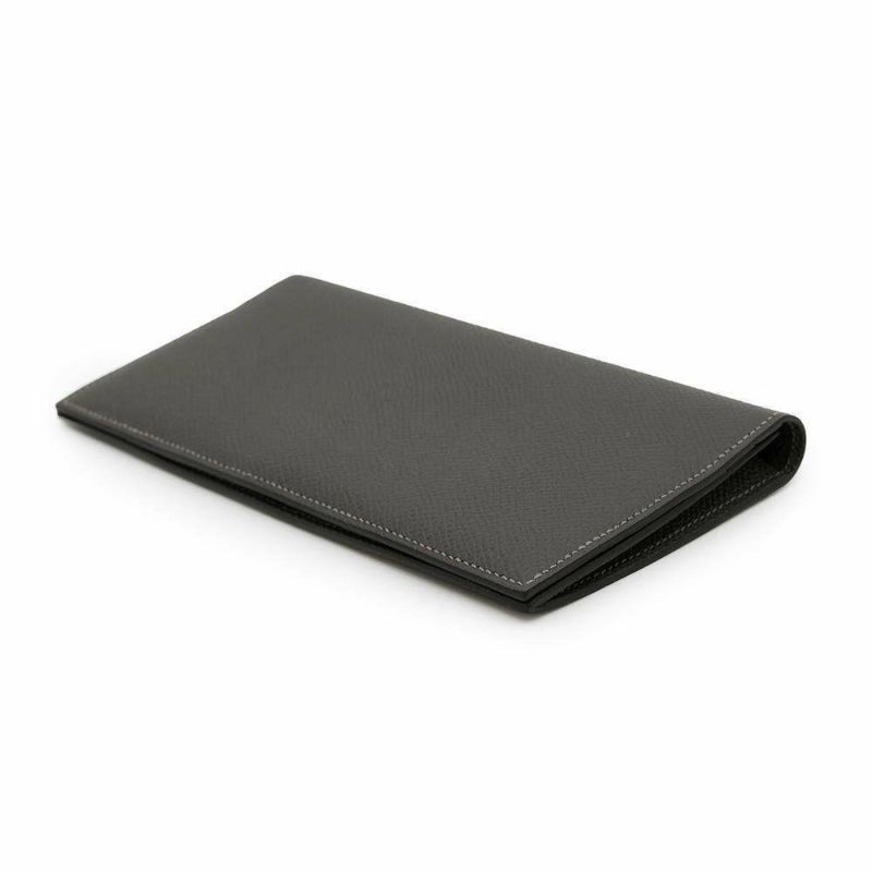 エルメス 長財布 MC2 フレミング グラファイト エプソン W刻印 HERMES メンズ 財布