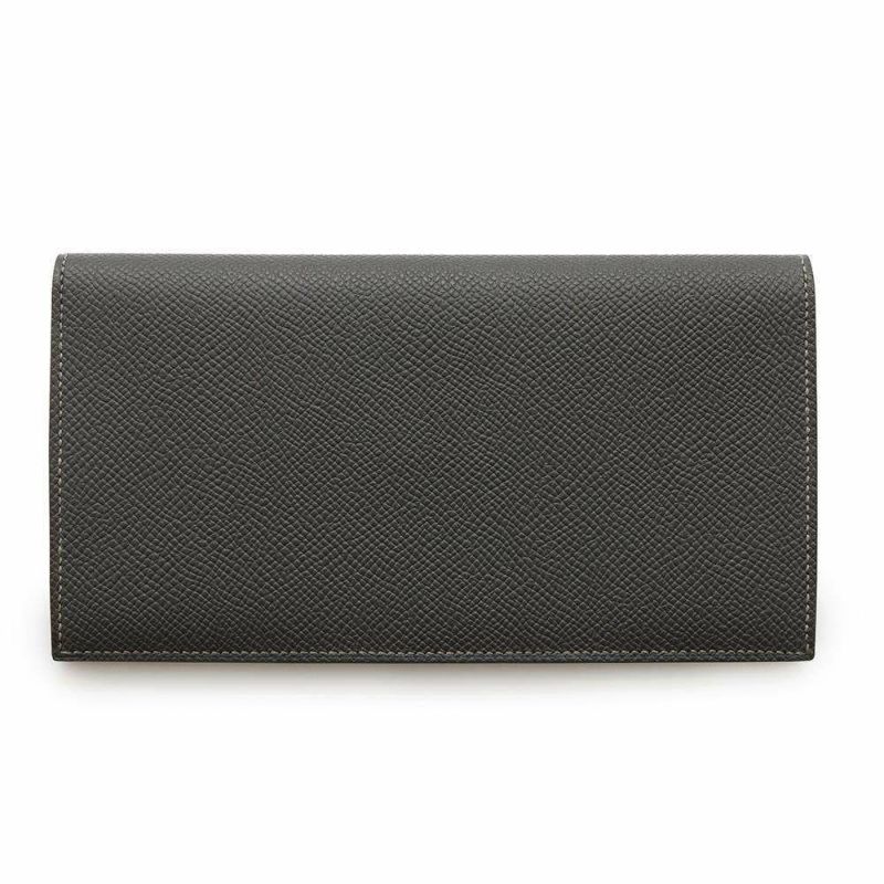 エルメス 長財布 MC2 フレミング グラファイト エプソン W刻印 HERMES メンズ 財布