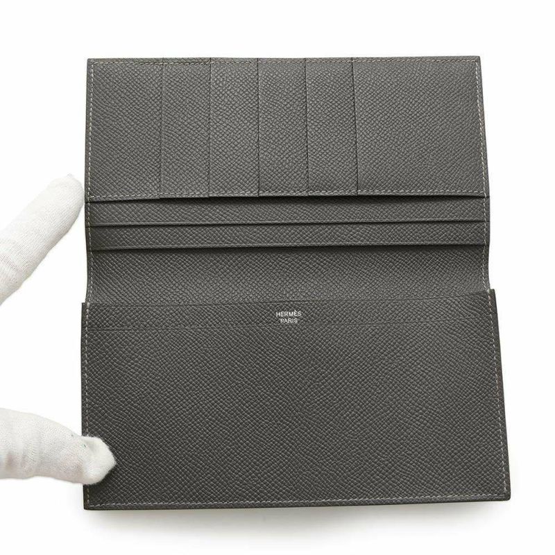 エルメス 長財布 MC2 フレミング グラファイト エプソン W刻印 HERMES メンズ 財布